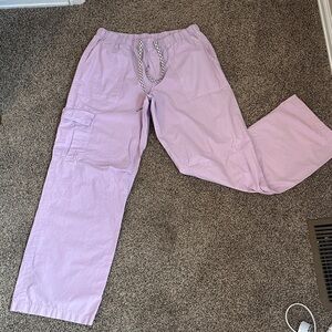 Aerie Lilac Cargo Drawstring Pants